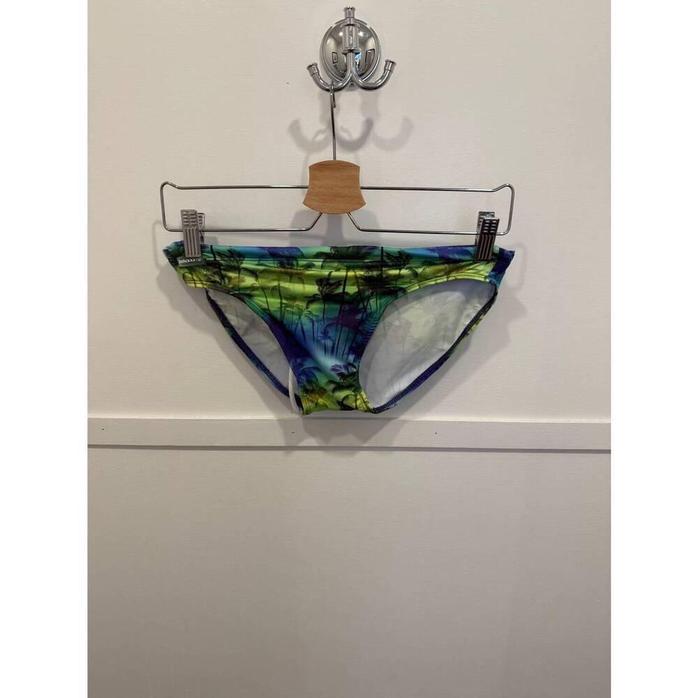 NEW JACK ADAMS hawaiian swim brief in blue - Picture 3 of 3